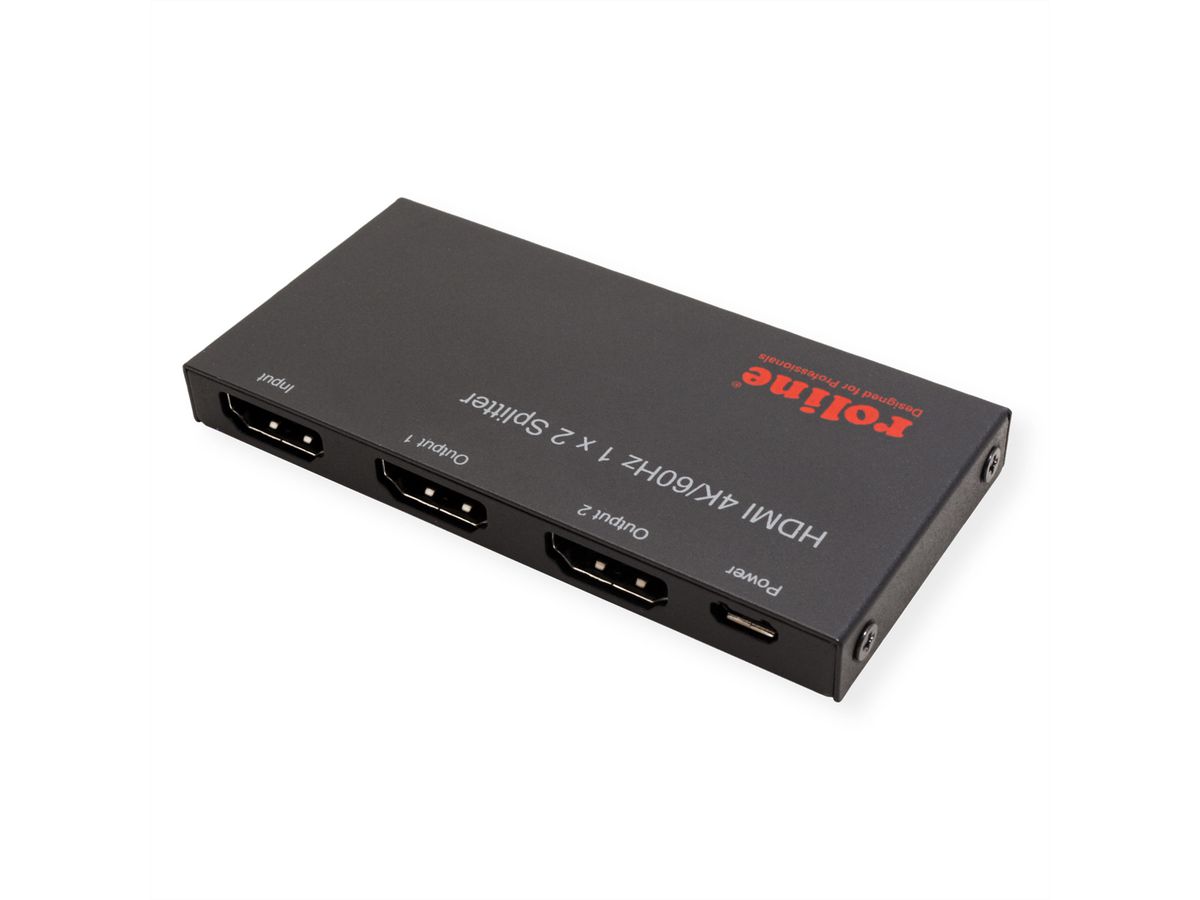 ROLINE HDMI Video-Splitter, Ultra Slim, 2fach