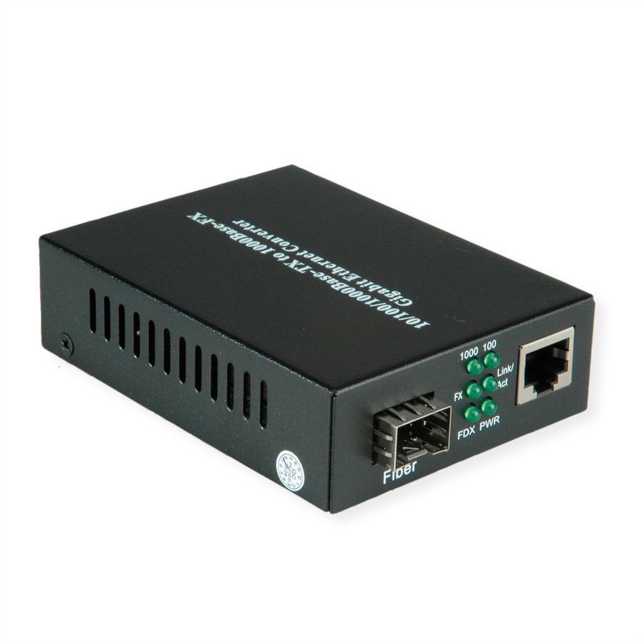 VALUE Convertisseur Gigabit Ethernet, RJ45-Fibre Optique