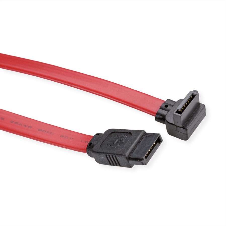 VALUE Câble interne SATA 3.0 Gbit/s pour disques durs, coudé, 0,5 m