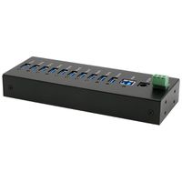 EXSYS EX-11230HMS HUB 10 ports USB 3.2 Gen 1 Din-Rail Kit et mur VIA VL811+ Chipset