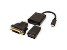 VALUE Display Adapter USB Typ C - VGA + HDMI + DVI