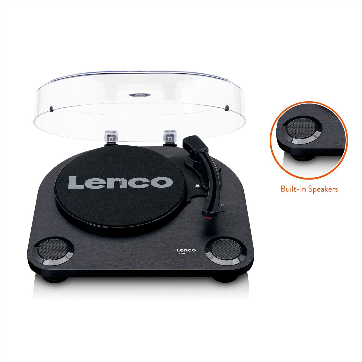 Lenco Platine vinyle LS-40BK , Noir