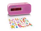Lenco Radiowecker CR-205 pink, LED-Display, Weckfunktion, Sleeptimer