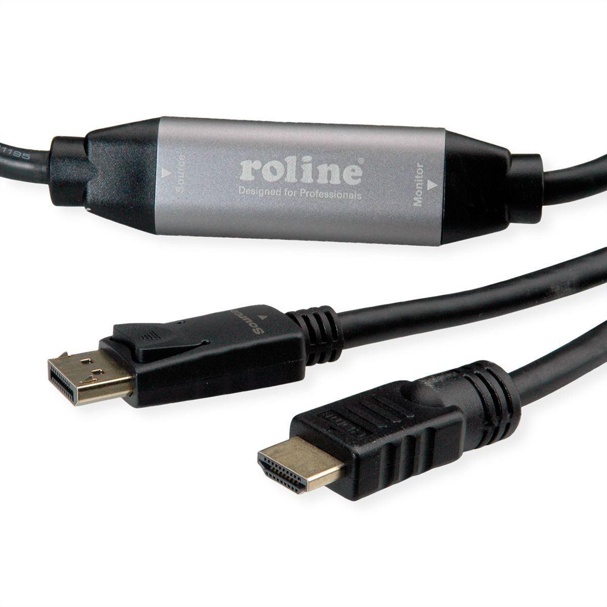 ROLINE DisplayPort Kabel DP - UHDTV, ST/ST, schwarz, 10 m