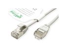 ROLINE GREEN Cordon DataCenter U/FTP Cat.6A (Classe EA), LSOH, slim, gris, 0,15 m