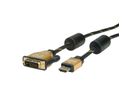 ROLINE GOLD Monitorkabel DVI (24+1) - HDMI, ST/ST, 1 m