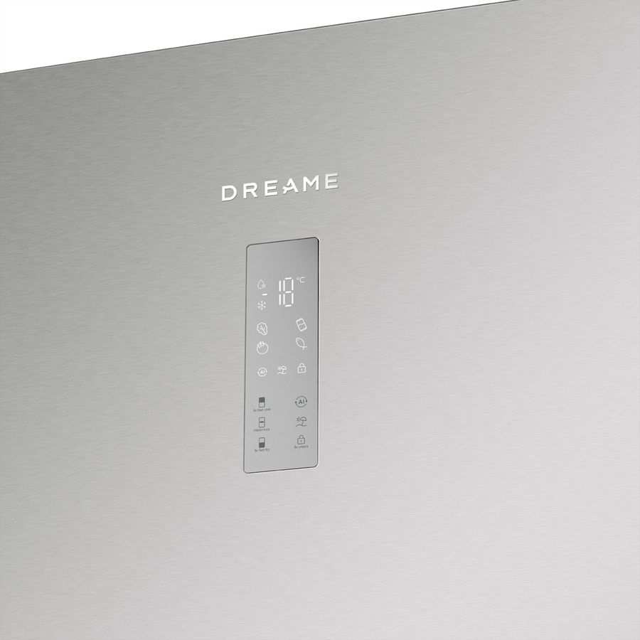 Dreame Kühl-Gefrierkombination MegaPRO, 409L, DRB400WMBCCH, C, Inoxlook, C-Class