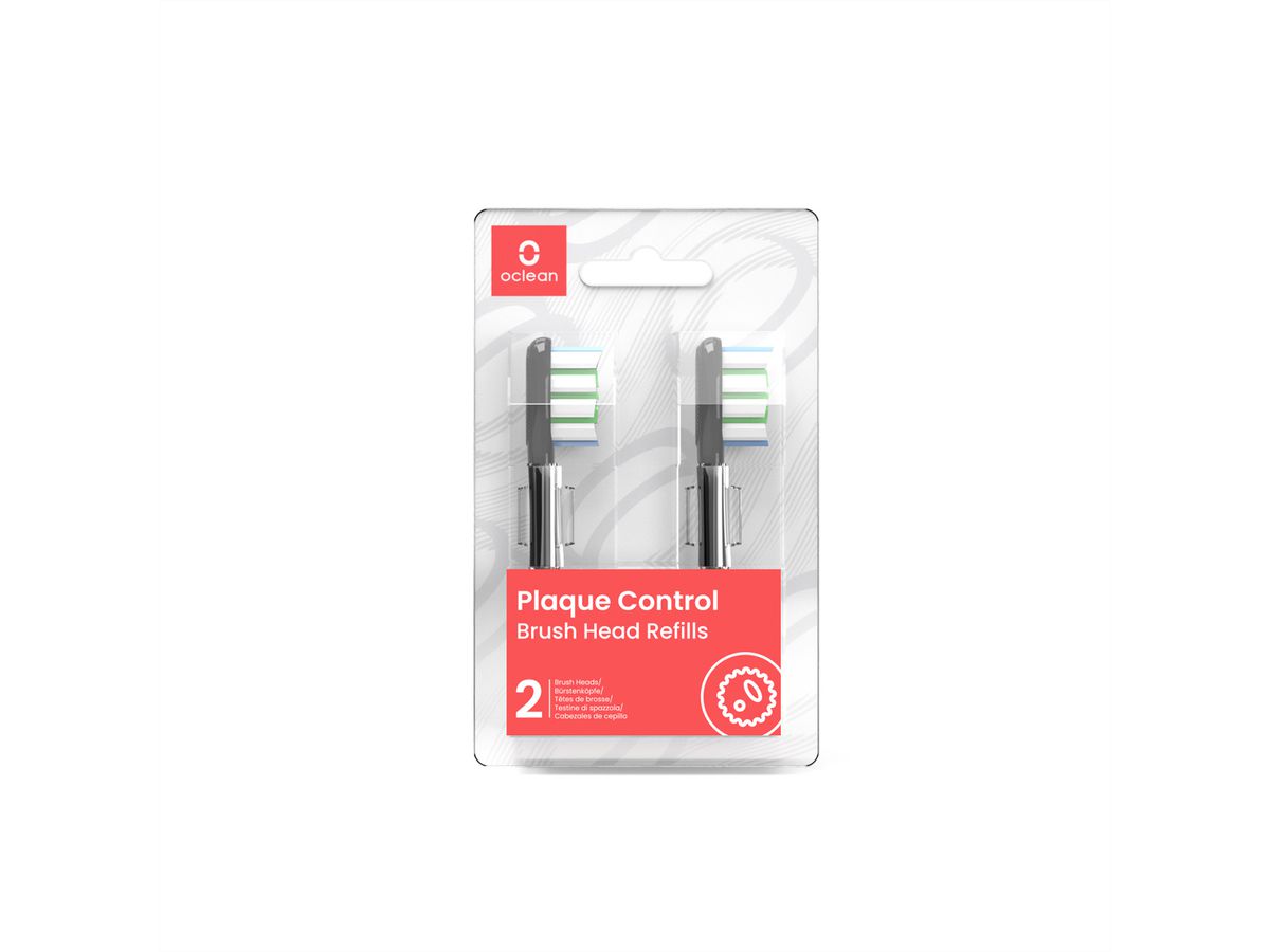 OcleanTête de rechange Plaque Control, Lot de 2, noir