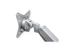 ROLINE Support double LCD, vérin à gaz, 5 articulations, fixation sur bureau, 17-23", jusqu'à 2x 9 kg, argent