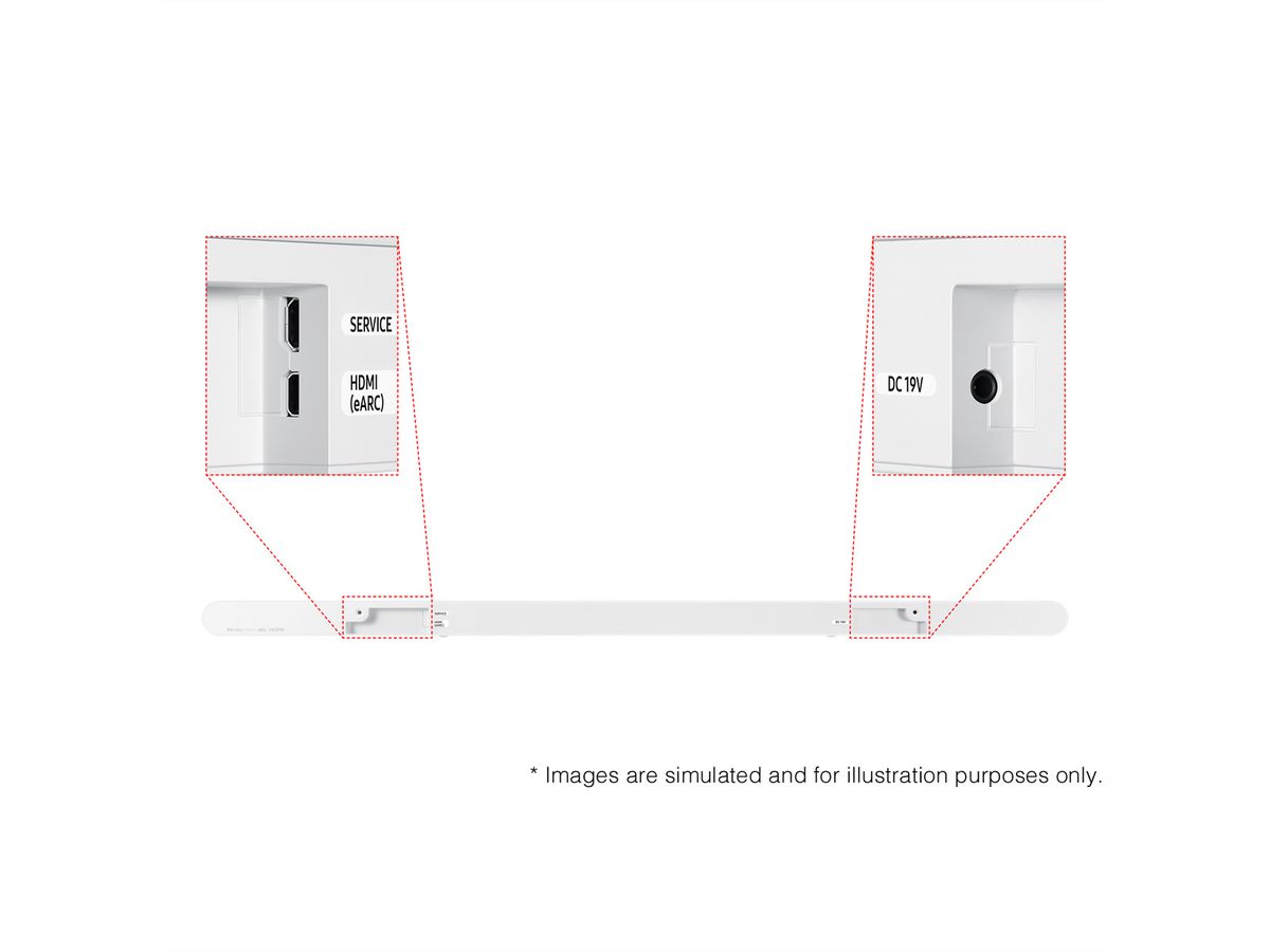 Samsung Soundbar HW-S701D, blanc