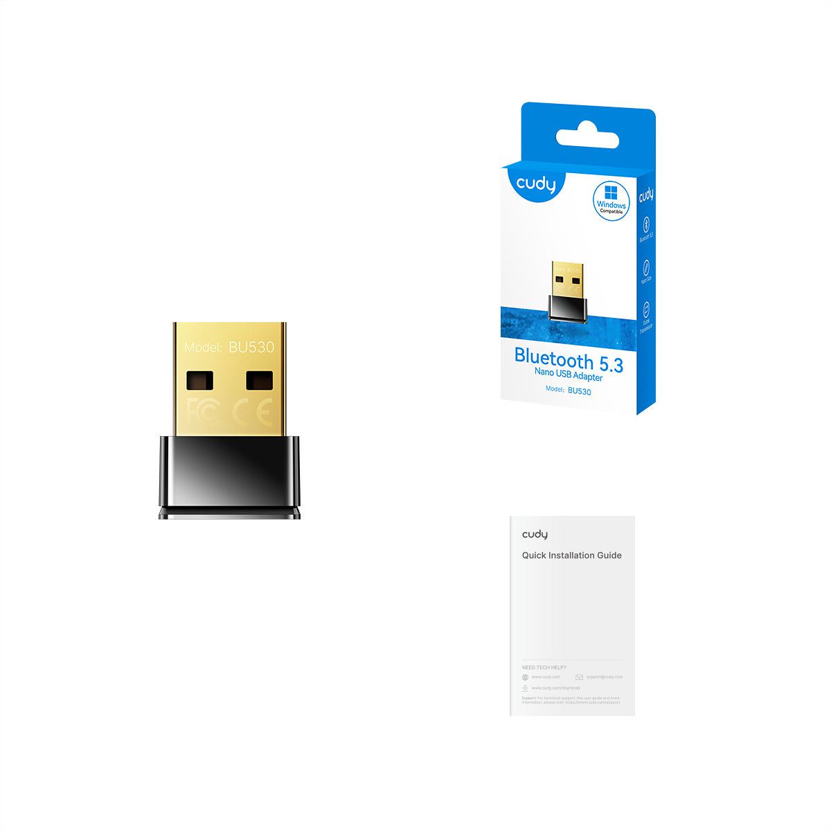 CUDY BU530 Adaptateur Nano USB Bluetooth 5.3