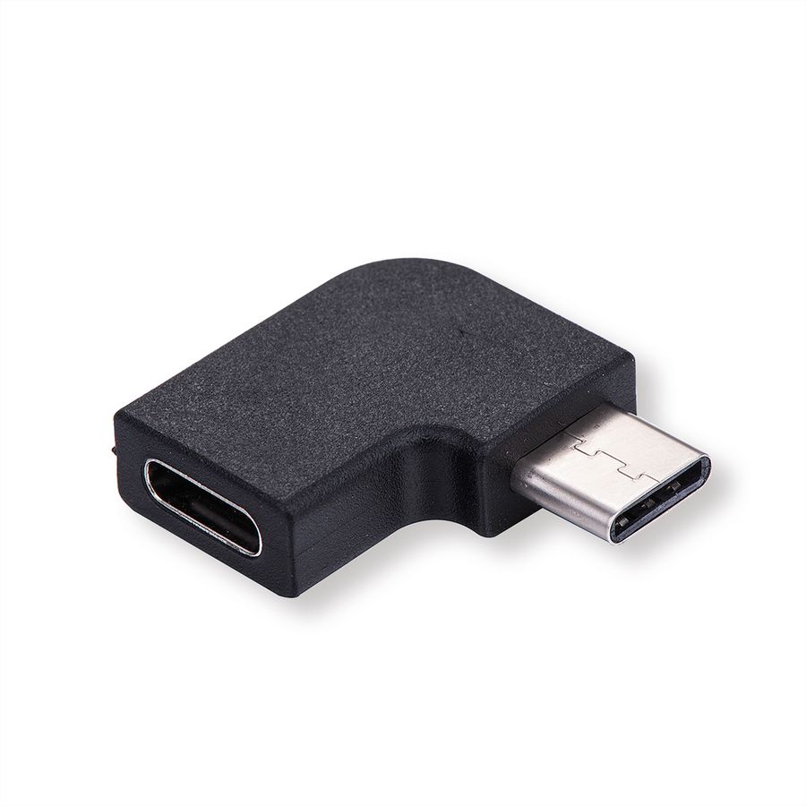 VALUE Adaptateur USB 3.2 Gen 2, USB type C - C, M/F, 90°, noir