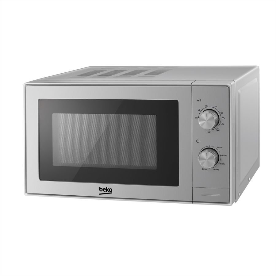 Beko Mikrowelle mit Grill MGC20CH, 20l, 900W, Silber
