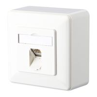 METZ CONNECT E-DAT C6 1 Port AP, reinweiß