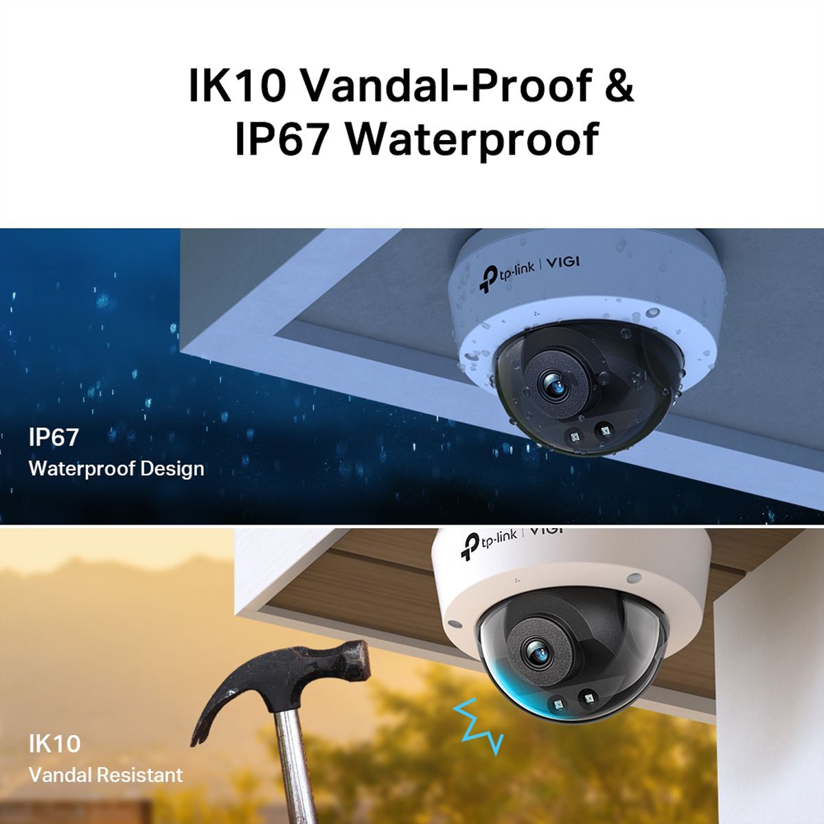 TP-Link VIGI C240I(2.8mm) Dome-Kamera 4 MP, 88.8°, IR-LED 30m