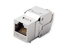 ROLINE Cat.6A (Class EA) Keystone, RJ-45, geschirmt, werkzeuglos, silberfarben