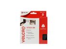 VELCRO® Bande 20mmx5m noir, crochets & velours autocollants