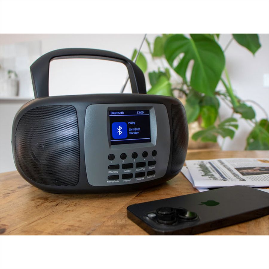 Lenco Radio DAB+ PDR-051TPSI, BT, USB, SD, RC, batterie rechargeable
