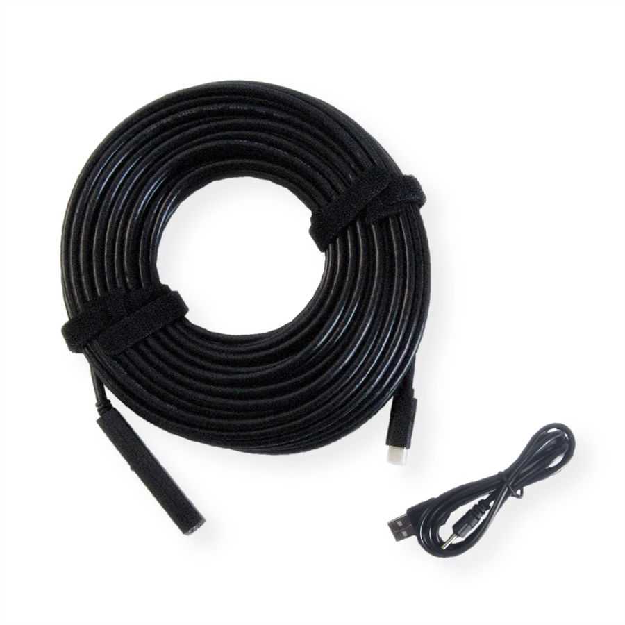 VALUE USB Prolongation active 2.0 avec Repeater, A-C, noir, 20 m