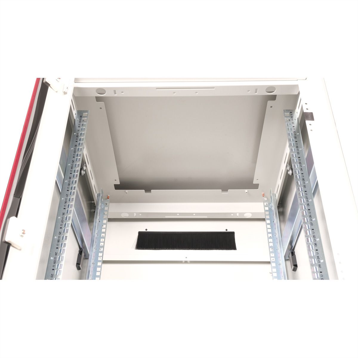 ROLINE 19-Zoll Netzwerkschrank Pro 32 HE, 600x600 BxT Glastür grau