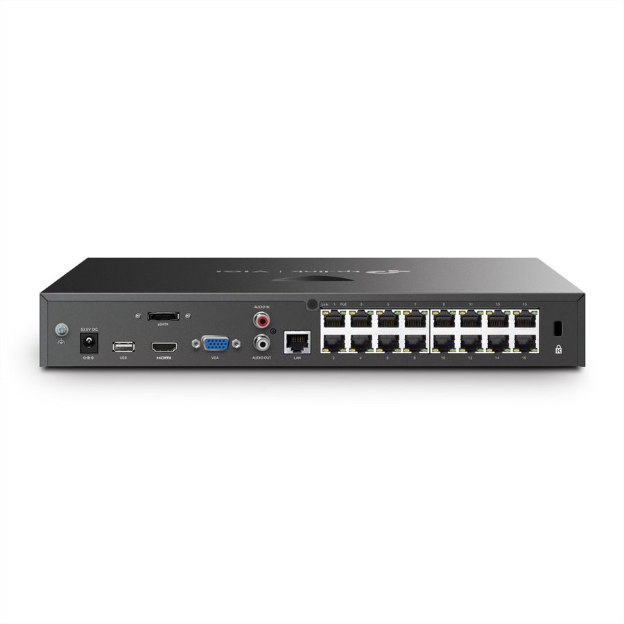 TP-Link VIGI NVR2016H-16MP NVR Netzwerk-Videorekorder 16-CH, 16x PoE