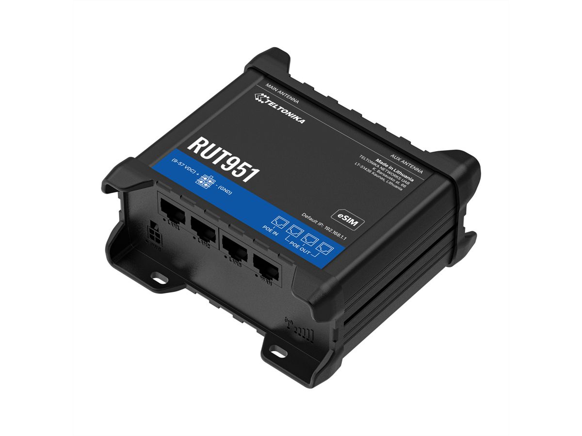 TELTONIKA RUT951 LTE/4G Router eSIM