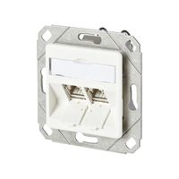 METZ CONNECT C6Amodul 2 port 180°M encastrement dans les canalisations blanc pur
