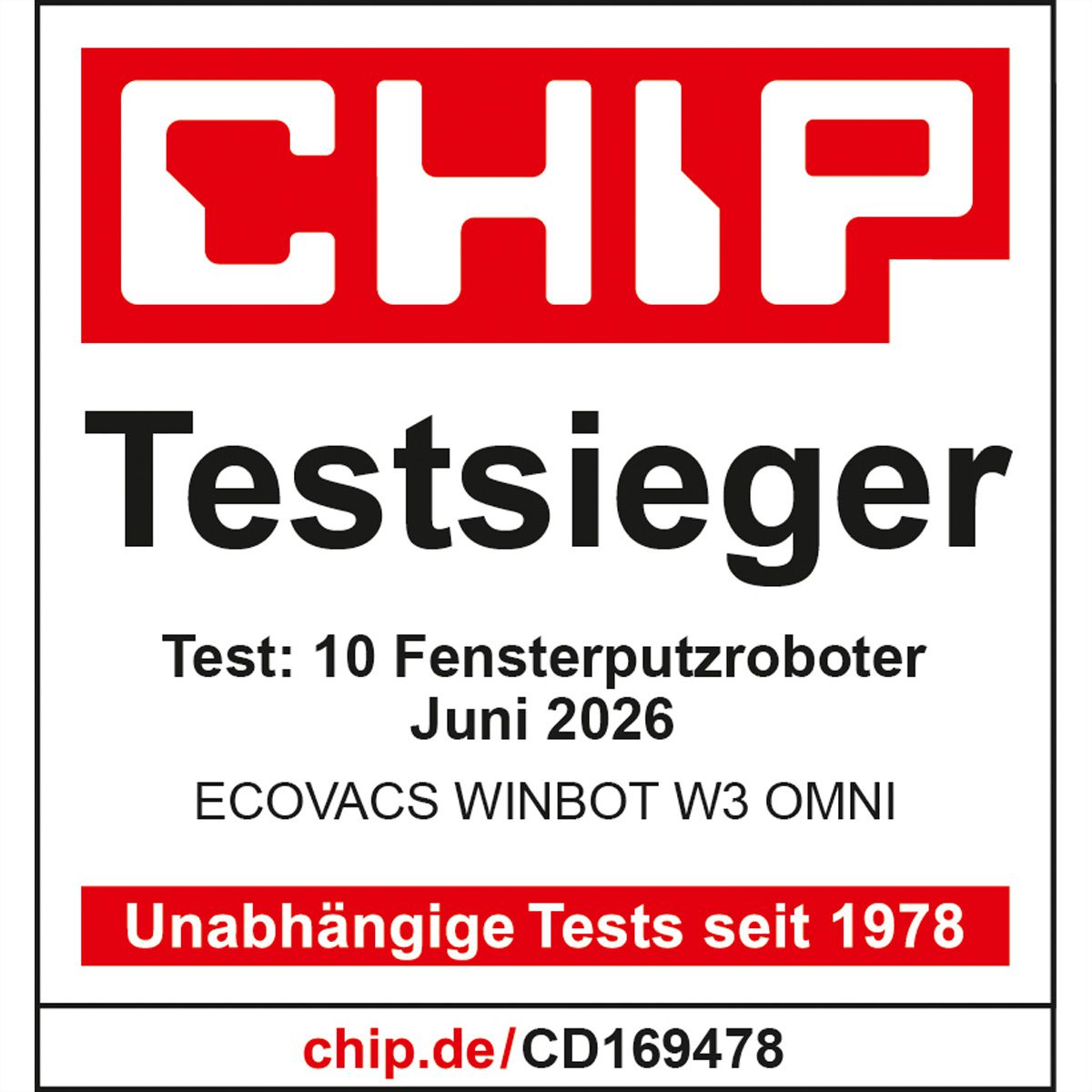 Ecovacs Fensterreiniger W3 OMNI Winbot, weiß