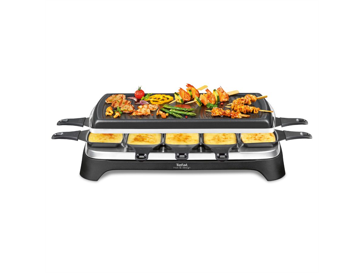 Tefal raclette et barbecue RE458812CH, Ambiance Inox & Design - COOL AG