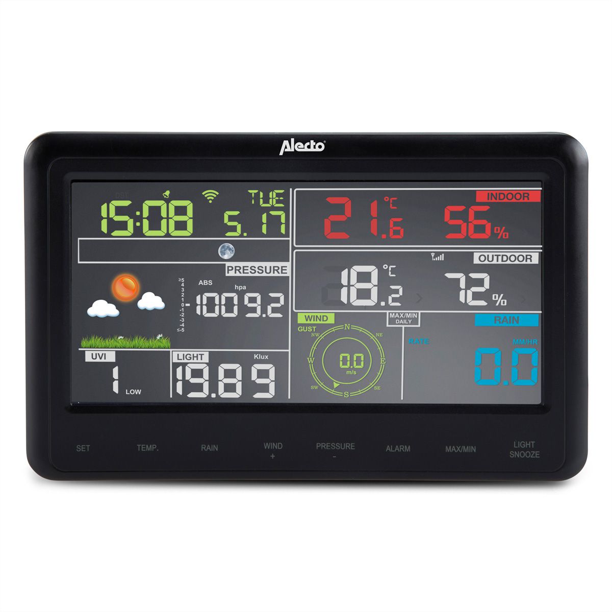 Alecto Station météo WS-5500 8 en 1 WIFI avec application