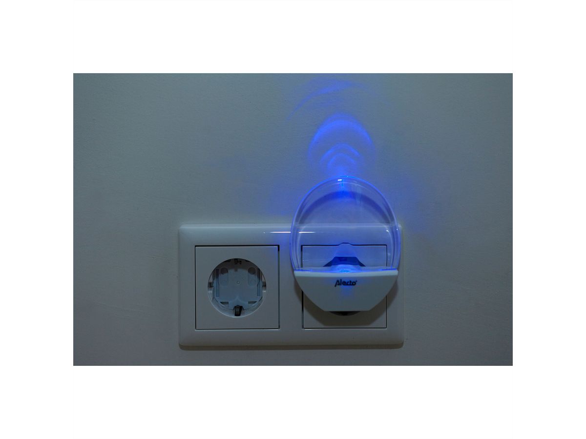 Alecto LED-Nachtlicht ANV-18, weiß/blau