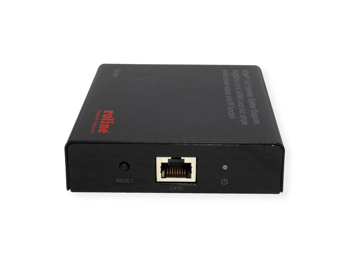 ROLINE HDMI Extender und Splitter, 1x2, über Cat.6A, 70m, 4K60Hz