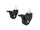 Hagor CPS - Locking caster, set for Leveling Feet - series, schwarz