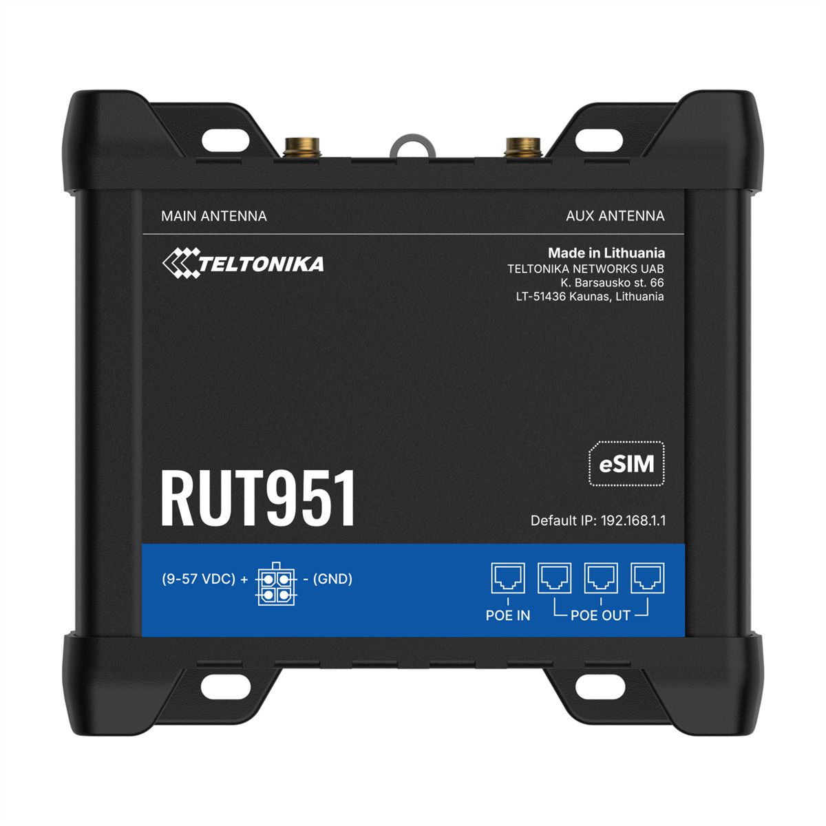 TELTONIKA RUT951 LTE/4G Router eSIM