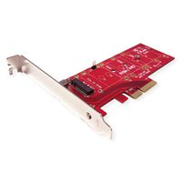ROLINE PCIe Adaptateur, PCIe 4.0 x4 3.3V5A, pour PCIe-NVMe M.2 110mm SSD
