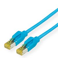 KERPEN Patchkabel Cat.6A (Class EA) S/F, MegaLine F6-90, HiRose TM31, LS0H, blau, 0,5 m
