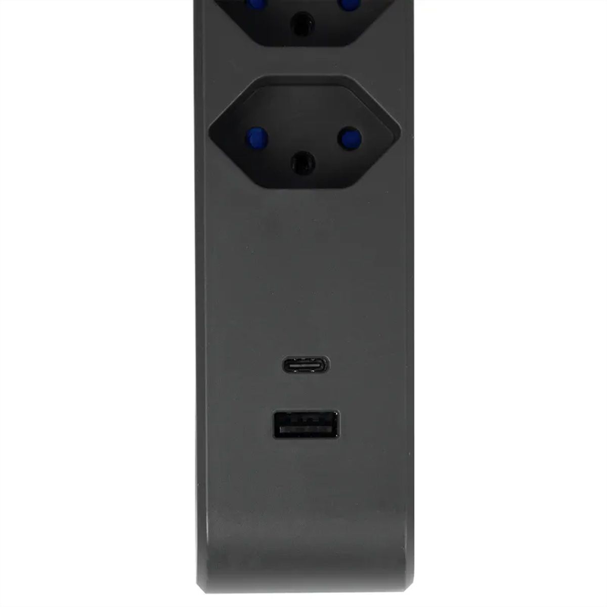 Steffen Bloc multiprises de bureau Alu Desk, 2x T13, 1x USB-A, 1x USB-C, 1.5m, blanc