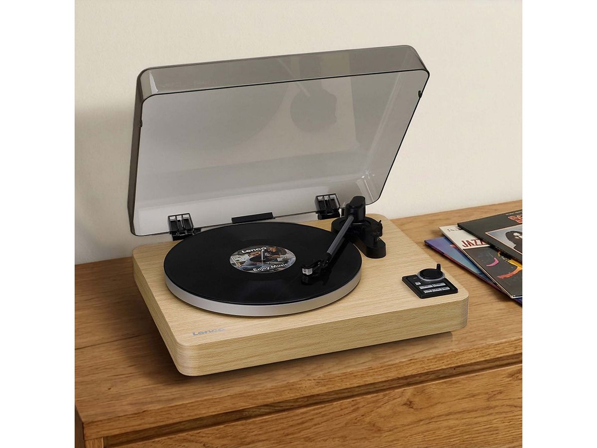 Lenco Plattenspieler LBTA-166SI, Kiefer, BT, , voll automatisch