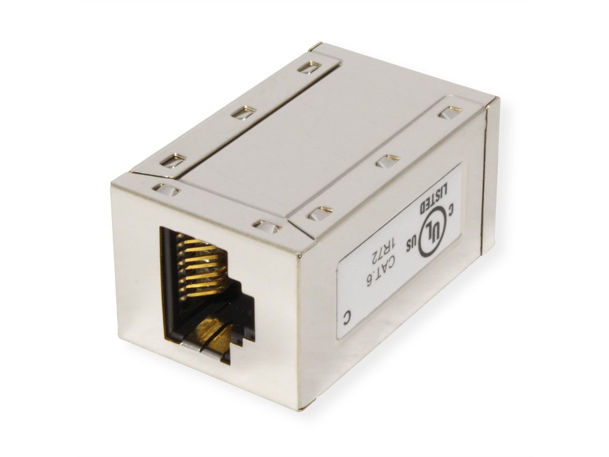 ROLINE Coupleur RJ-45 blindé, Cat.6 (Classe E), Lot de 25