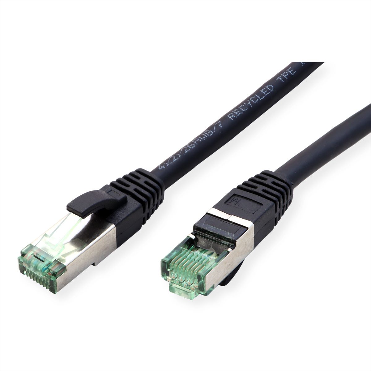 ROLINE RM Cordon Cat.6A S/FTP(PiMF), noir, 0,3 m
