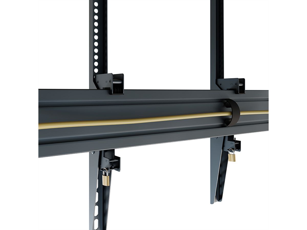 Hagor CPS Floor-Ceiling back-2-back, schwarz
