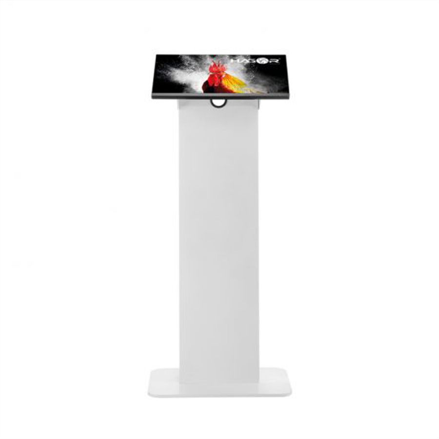 Hagor vis-it Tilt Floormount 22 - 43 White, Indoorstele zur Bodenmontage mit stufenloser Neigungseinstellung, weiß