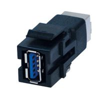 BACHMANN Keystone USB 3.0 Kupplung A/B Buchse-Buchse schwarz