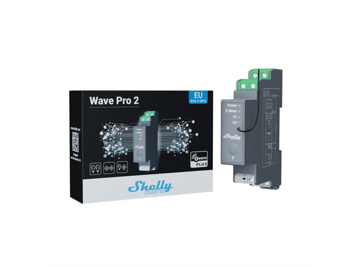 Shelly  Actionneur de commutation Qubino Wave Pro 2