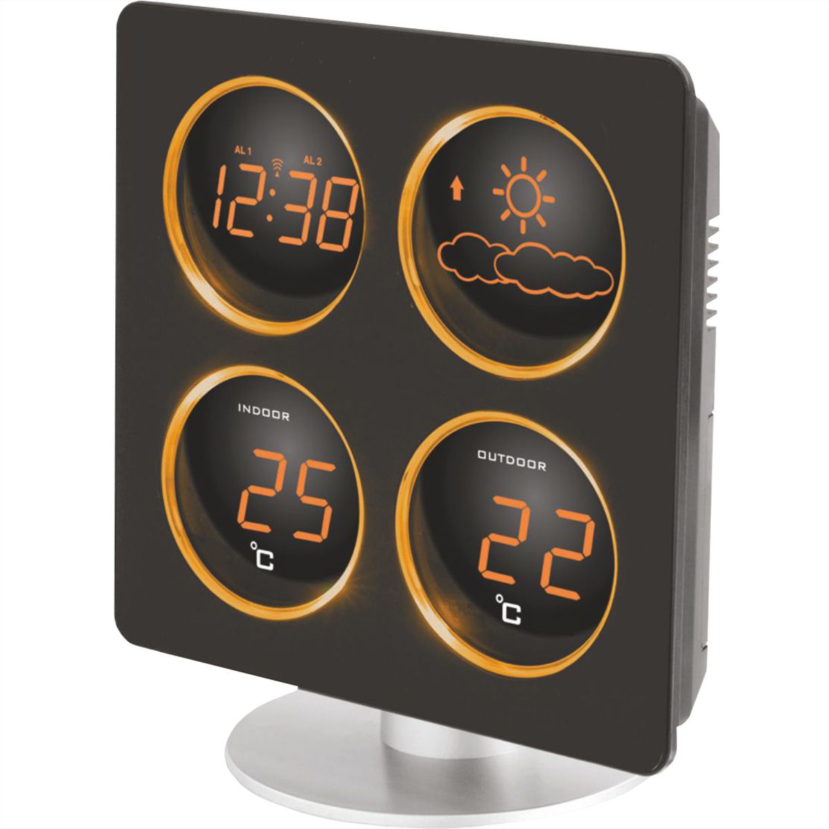 Technoline Wetterstation WS6830 schwarz Zeitzoneneinstellung, Wettervorhersage