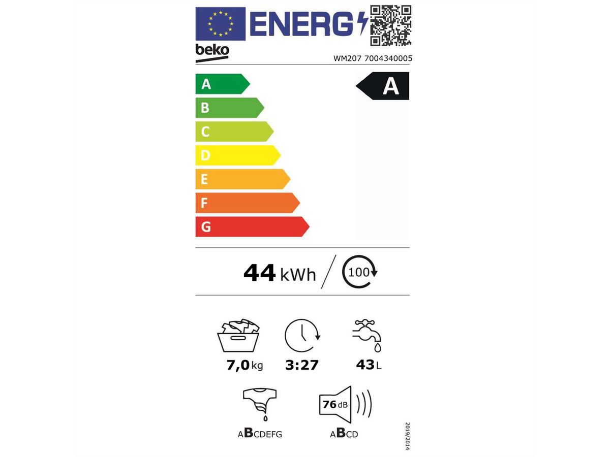 Beko Waschmaschine WM207, 7kg