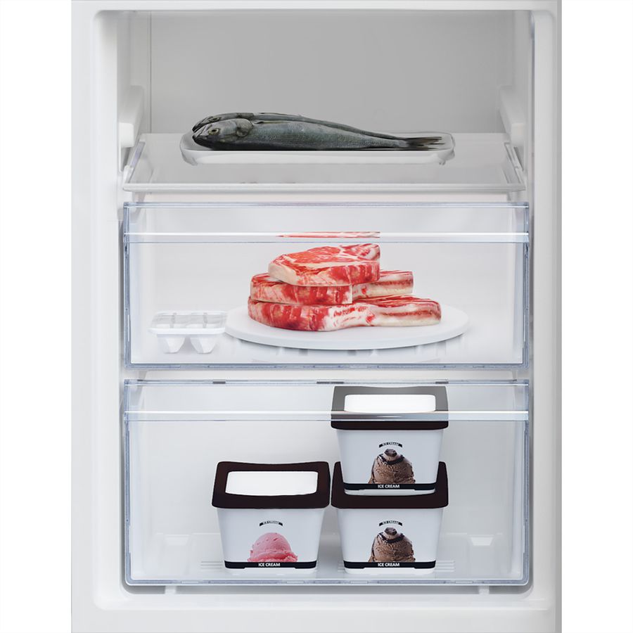 Beko Kühl-Gefrierkombination KG120, 291l, E, silber