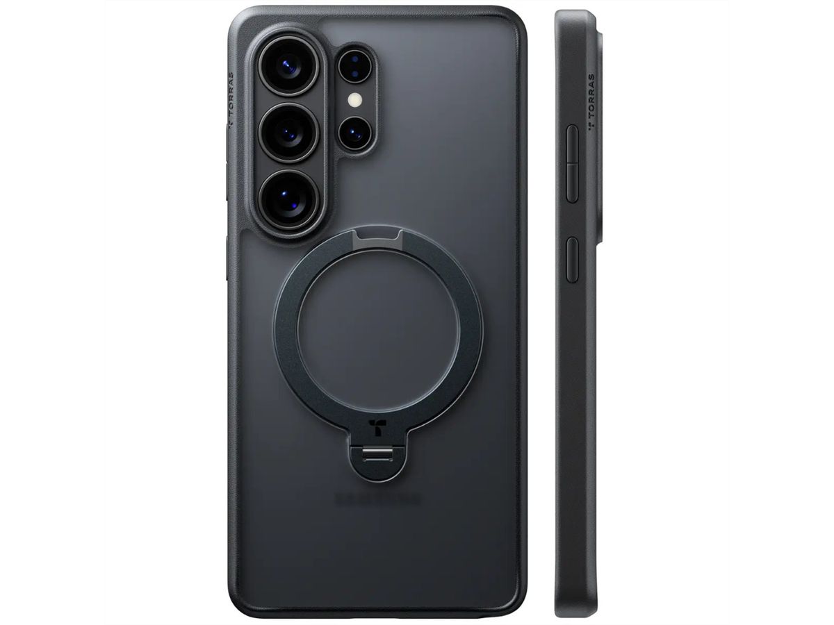 Torras Ostand 360° Spin Case, Galaxy S26 Ultra, noir, noir