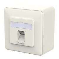 METZ CONNECT E-DAT C6A IDC Dose, 1 Port, AP, reinweiß