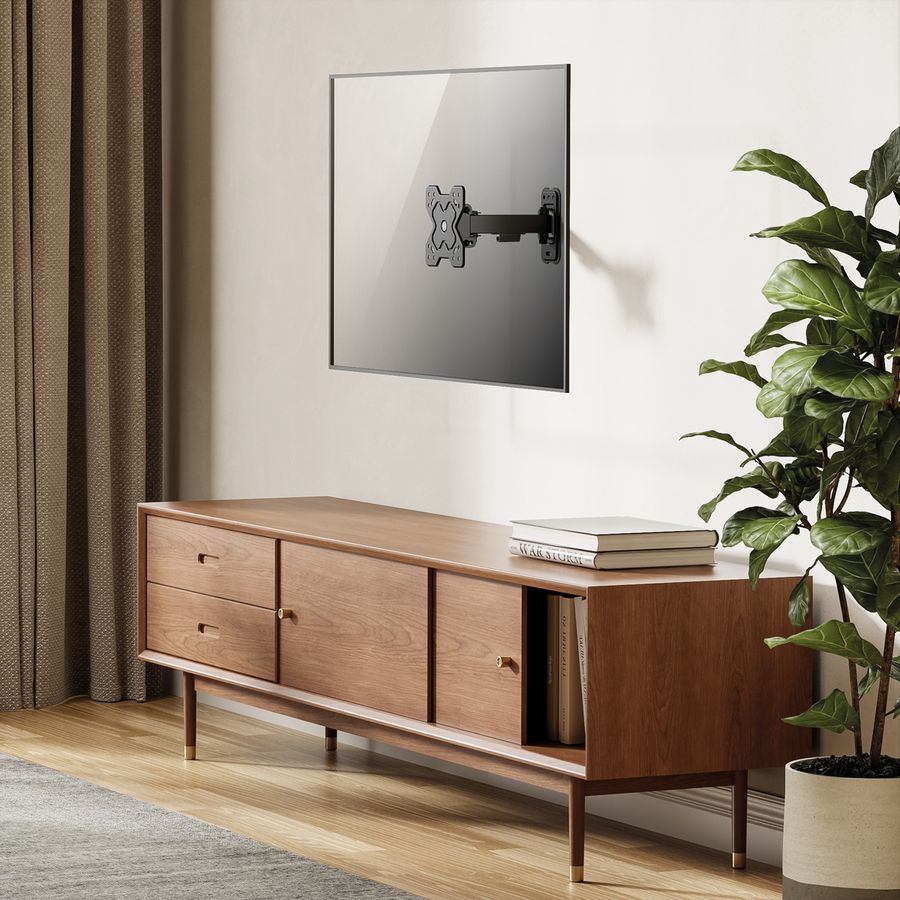 ROLINE Bras TV mural pivotant, 2 axes, 13-32 pouces, jusqu'à 20 kg